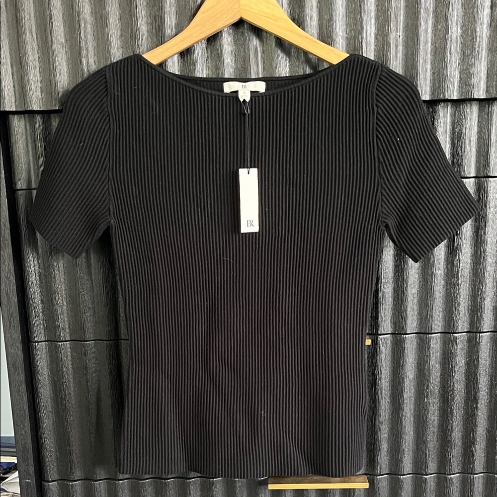 Banana Republic Elegant Black Short Sleeve Tee
